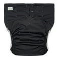 thumbnail image 1 of EcoAble Adult Pocket Cloth Diaper 2.0: Reusable Incontinence Protection Briefs (Small, Black), 1 of 7