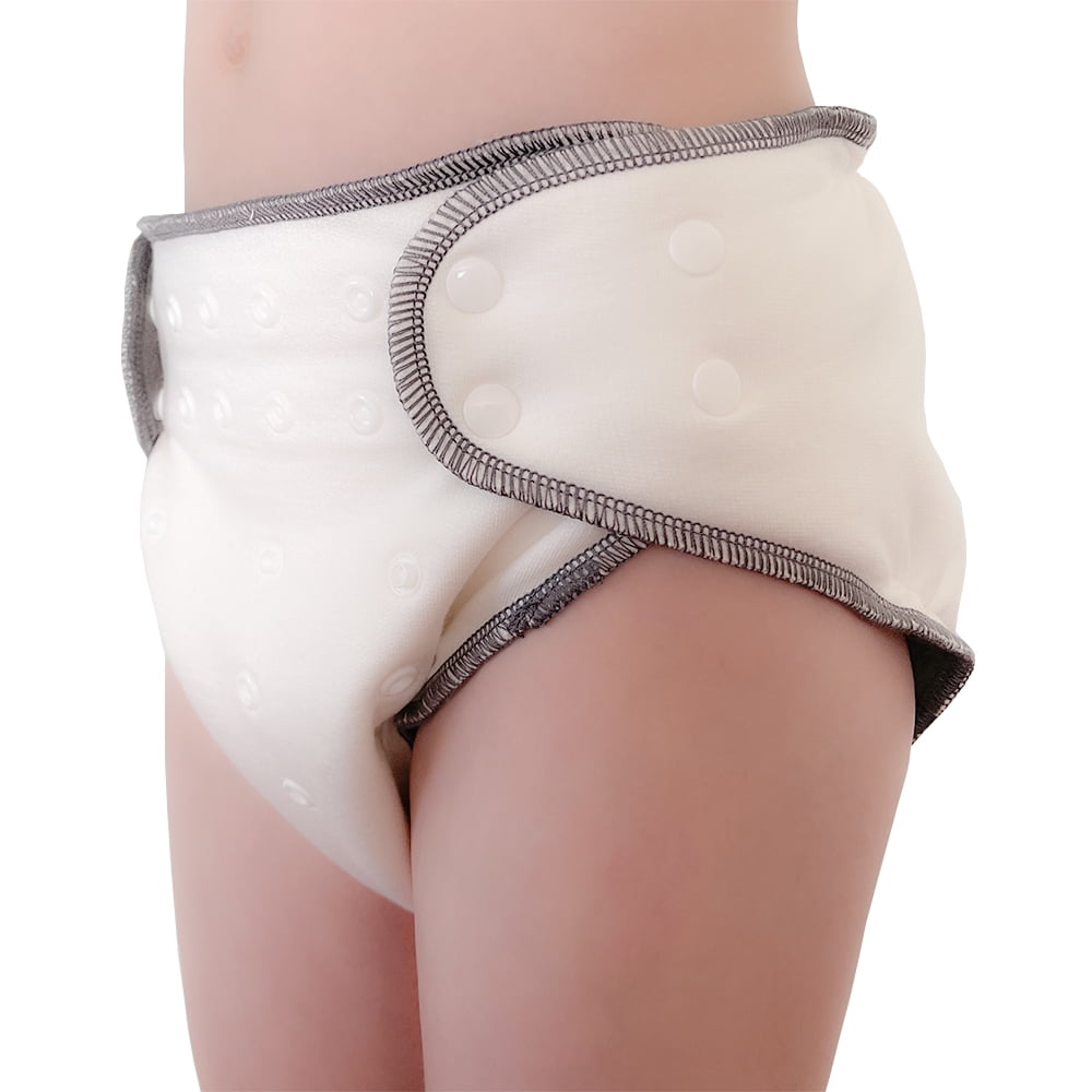 EcoAble Fitted Cloth Diaper for Big Kids' Incontinence, Ages 6-16 (Junior 2)