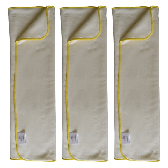 EcoAble Incontinence Prefold Booster Pad: Cloth Diaper Absorbency Insert for Special Needs Adults, 3-pack (Prefold Insert ONLY, Medium)