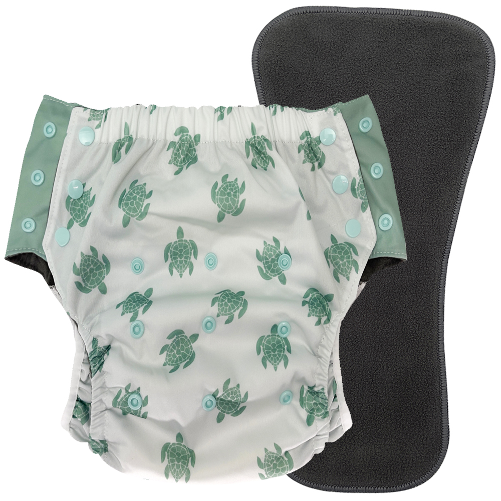 Turtle Daipers Reusable Pull-On Cloth Incontinence Diaper for Kids 6–16, EcoAble ...
