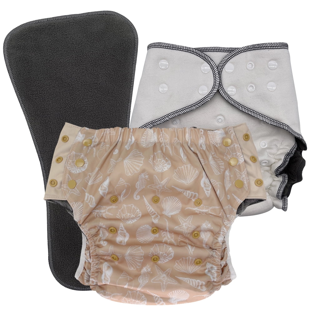 Reusable Cloth Incontinence Diaper for Kids 6–16, Overnight Absorbency ...