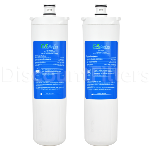EcoAqua Replacement Filter for Bosch 640565 Refrigerator Filter, 2Pack