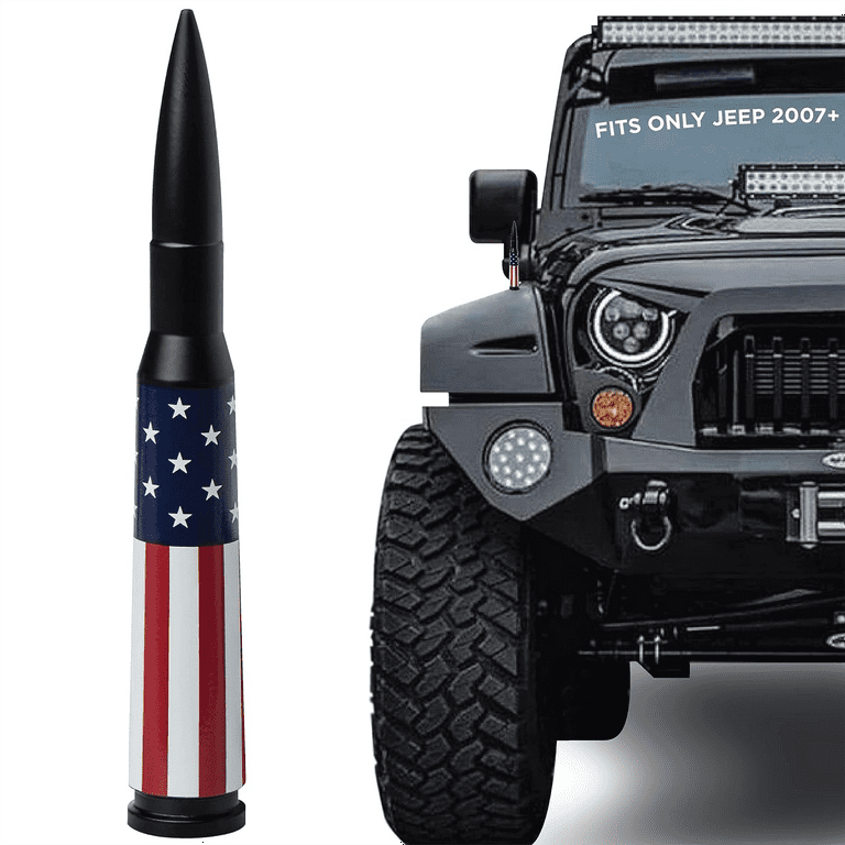EcoAuto Bullet Antenna for Jeep Wrangler JK & JL (2007-2023) & Jeep  Gladiator – Jeep Wrangler Antenna with Anti Theft Design – Highly Durable  Truck