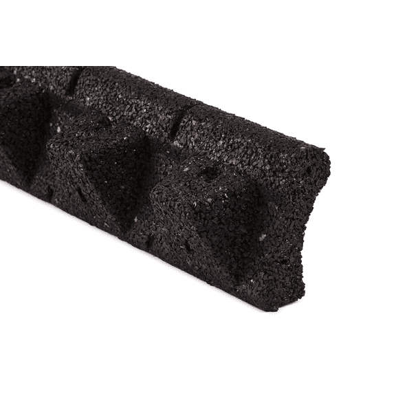 EcoBorder EarthCurb Black Recycled Rubber 4ft Lawn Edging (4pc Box)
