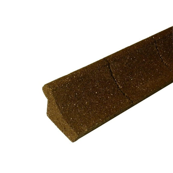 EcoBorder EarthCurb Brown Recycled Rubber 4ft Lawn Edging (4pc Box) (ECO-CURB-BROWN)