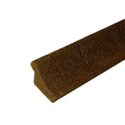 EcoBorder EarthCurb Brown Recycled Rubber 4ft Lawn Edging 4pc Box ECO-CURB-BROWN