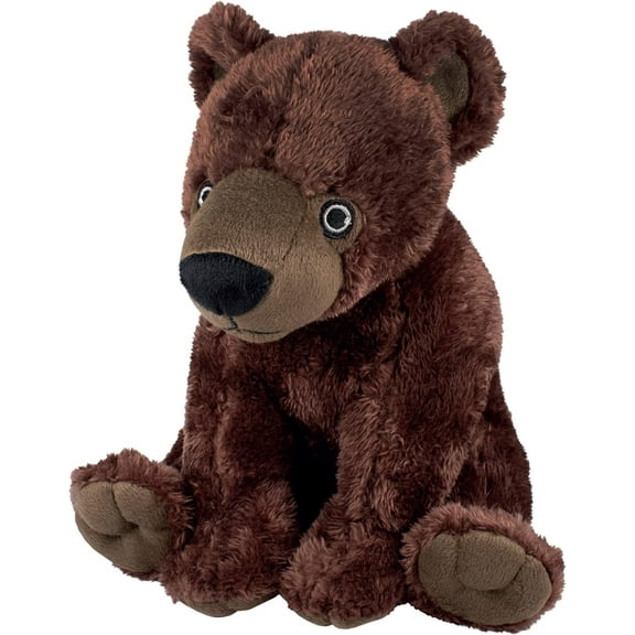 EcoBuddiez - Brown Bear from Deluxebase. 12 Inch Brown Bear Plush Toy. Eco Friendly Child Safe Bear Stuffed Animal made from Recycled Plastic Bottles.