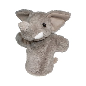 EcoBuddiez Elephant Puppet by Deluxebase – Plush Hand Puppet Made from Recycled Bottles for Kids