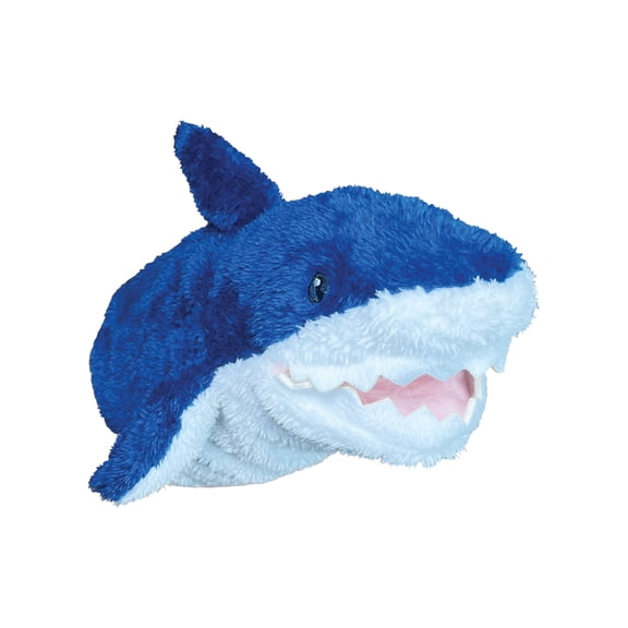 EcoBuddiez Hand Puppet – Mako Shark by Deluxebase | Plush Puppet Made from Recycled Bottles