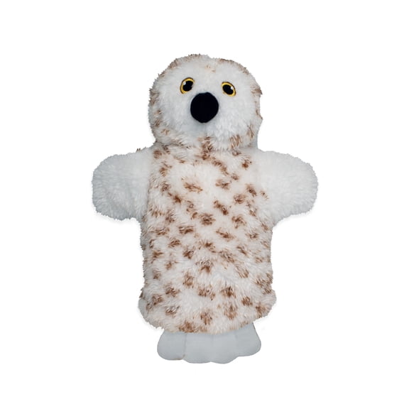EcoBuddiez Hand Puppet - Owl from Deluxebase. Plush Eco-Friendly Puppet for Kids Pretend Play