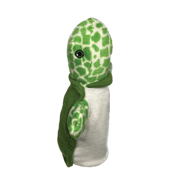 EcoBuddiez Sea Turtle Puppet by Deluxebase – Plush Hand Puppet Made from Recycled Bottles for Kids
