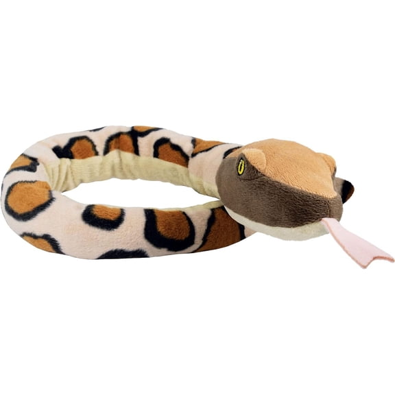 EcoBuddiez Sssnakes - Burmese Python from Deluxebase 70cm Soft Eco Snake Toy for Kids