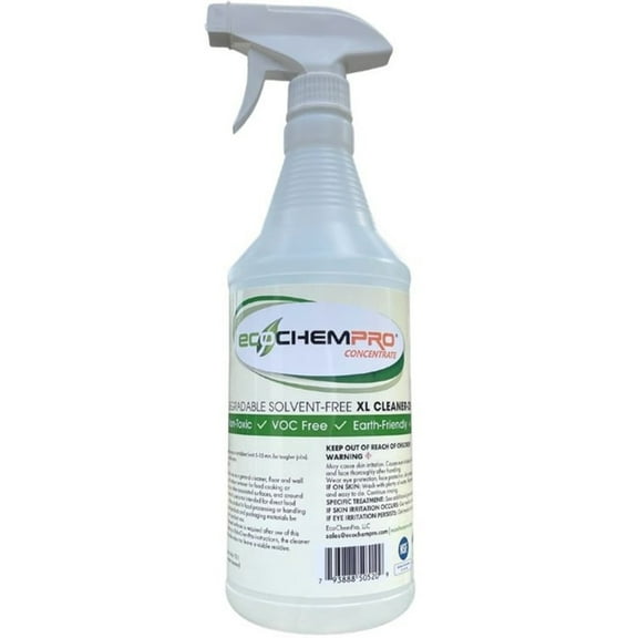 EcoChemPro Indoor Household Cleaner, Concentrate, Unscented, 32 oz, 1 Count