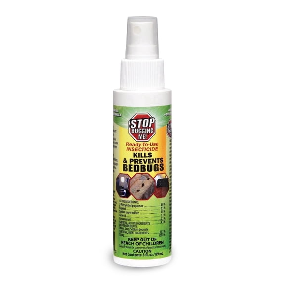 Stop Bugging Me Bed Bug Treatment & Repellent Spray for Bed Bugs – All-Natural, Non-Toxic, Poison Free | Indoor Use | Non-Aerosol Fingertip Travel Spray | 3 oz - 774264