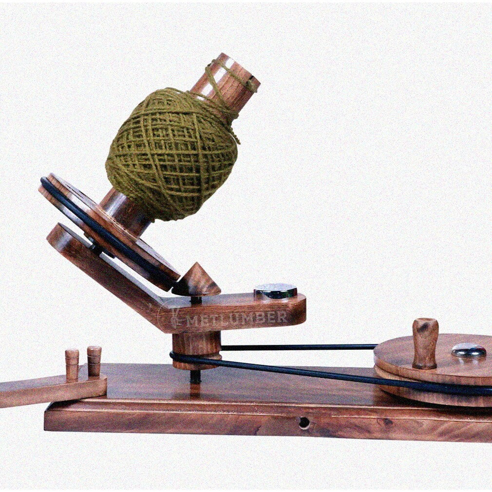 EcoCraft HandCranked Yarn Ball Winder Large Capacity, Center Pull, Skein & Hank Winder for