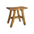 thumbnail image 1 of EcoDecors® Satori® 14" Teak Wood Shower Bench in EarthyTeak Finish, 1 of 10