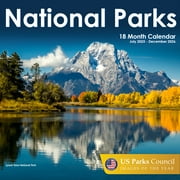 EcoEarth 18 Month Wall Calendar, National Parks, 11" x 17" Open, Jul 2025-Dec 2026