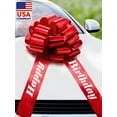 thumbnail image 1 of EcoEarth 18 Inch Big Red Birthday Bow, Giant Car Bow / Gift Bow (US Company), 1 of 8