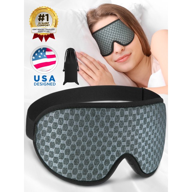 EcoEarth Eye Mask for Sleep, Sleeping Masks for Women & Men, Blackout