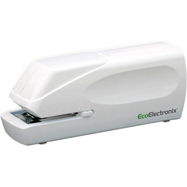 EcoElectronix EX-25 Automatic Electric Stapler - Battery Powered, 30 Sheet  Capacity Heavy Duty Stapler, Quiet Operation & Jam-Free Staplers for  Office, White 