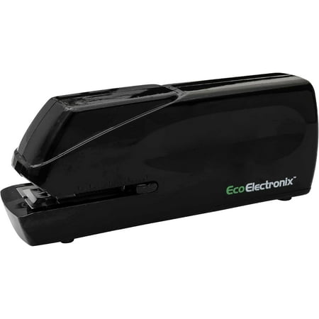 EcoElectronix EX-25 Automatic Electric Stapler - Battery Powered, 30 Sheet Capacity Heavy Duty Stapler, Quiet Operation & Jam-Free Staplers for Office, Black