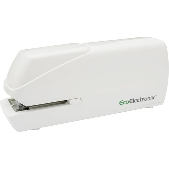 EcoElectronix EX-25 Automatic Electric Stapler, White