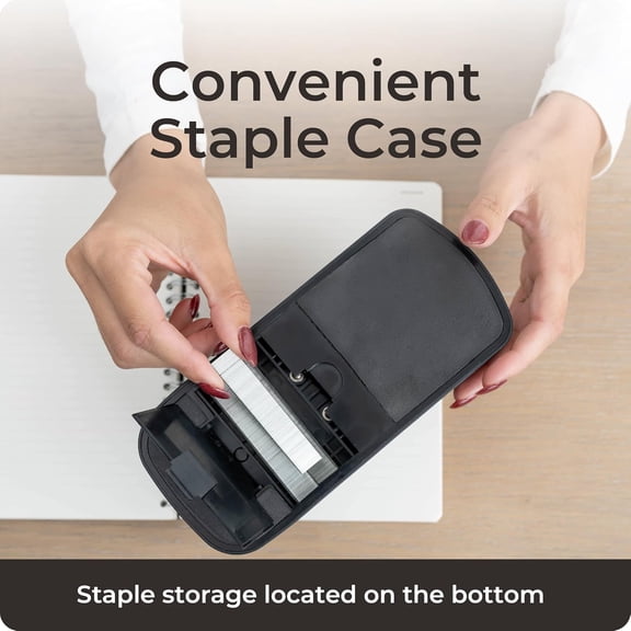 EcoElectronix Heavy Duty Automatic Electric Stapler - Industrial Desktop Office, 45 Sheet High Capacity, Quiet Operation, Jam-Free, Easy Reload - AC Adapter$$Office