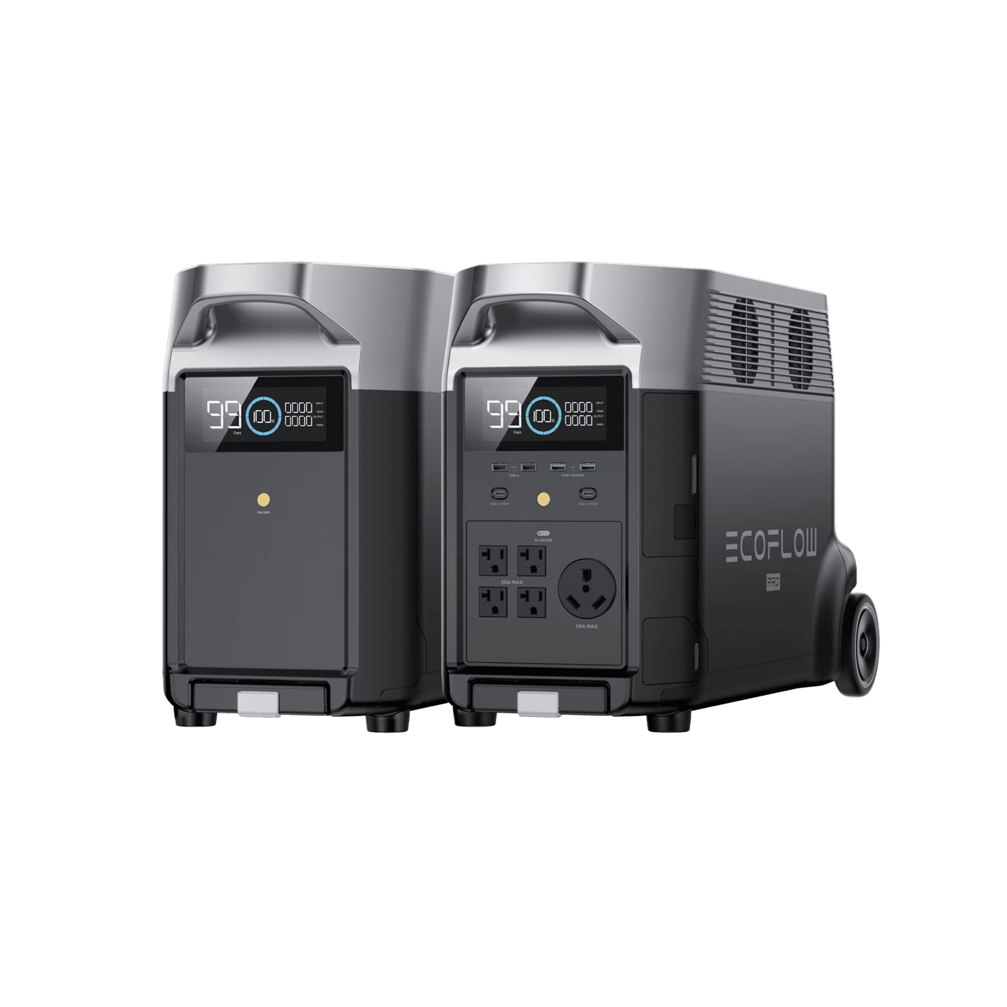 EcoFlow DELTA 3601 Portable Power Station with Extra Battery