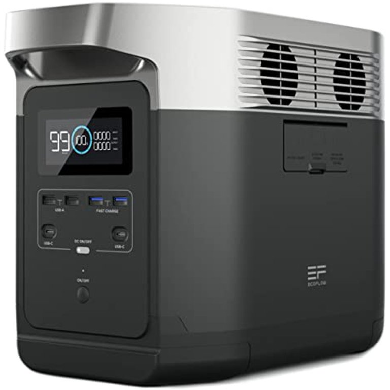 EcoFlow DELTA 1000 Portable Power Station 1008Wh Capacity,Solar  Generator,1600W AC Output for Outdoor Camping,Home  Backup,Emergency,RV,off-Grid