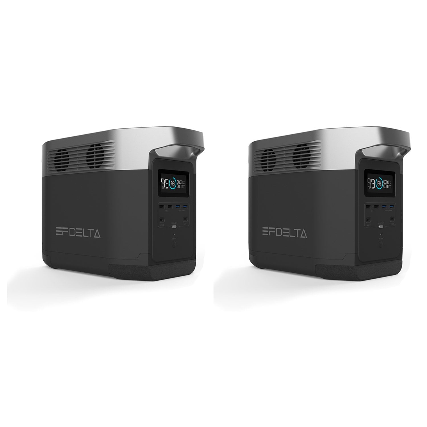 EcoFlow DELTA 1300 Portable Power Station 2 Units, 1260Wh,Solar