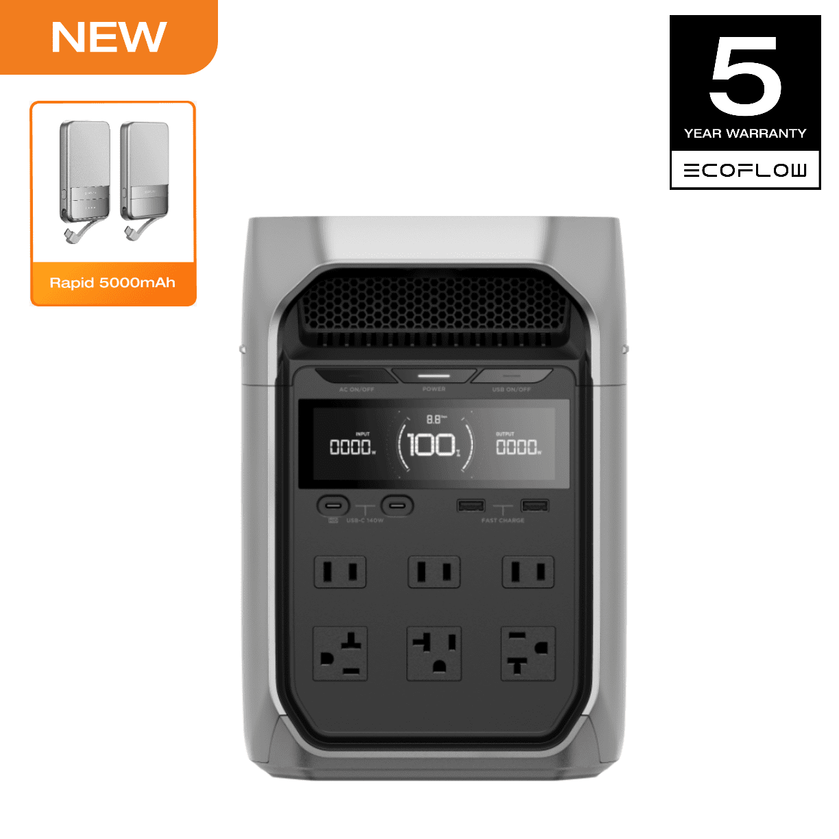 Restored Anker 757 Portable Power Station, 1229Wh LiFePO4