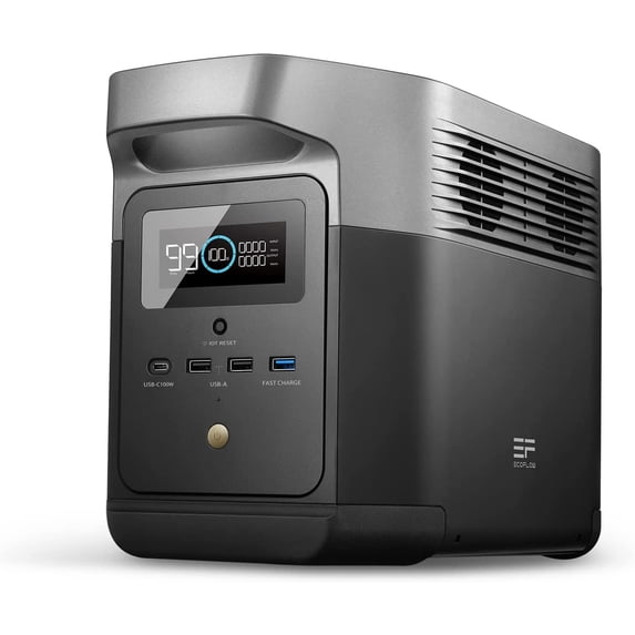 EF EcoFlow DELTA Mini Portable Power Station 882Wh Capacity,Solar Generator,1400W AC Output for Outdoor Camping,Home Backup,Emergency,RV,off-Grid