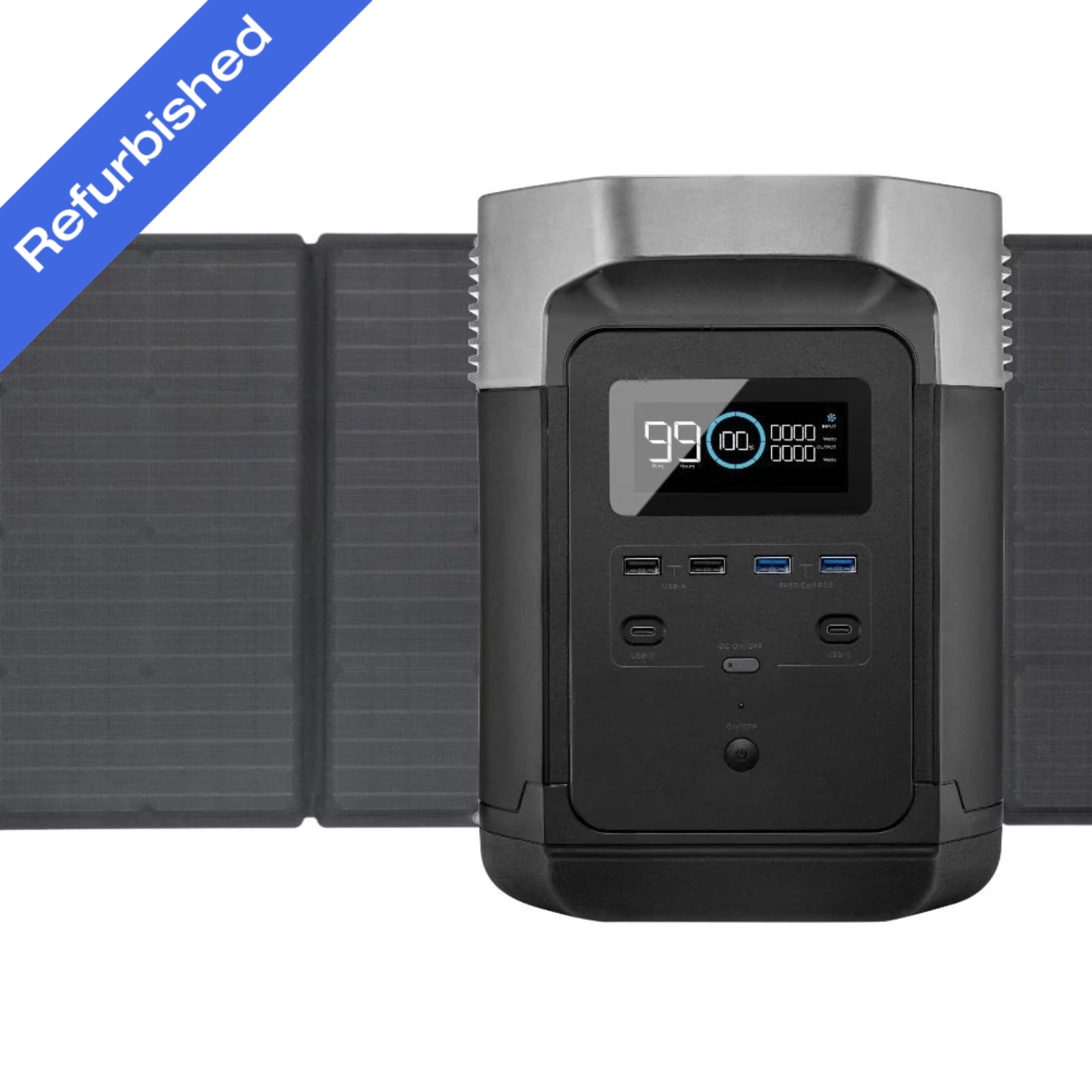 EcoFlow Portable Power Station DELTA 1000,1008Wh Battery with 1x 160W Solar  Panel,Solar Generator,1600W AC Output for Outdoor Camping,Home 