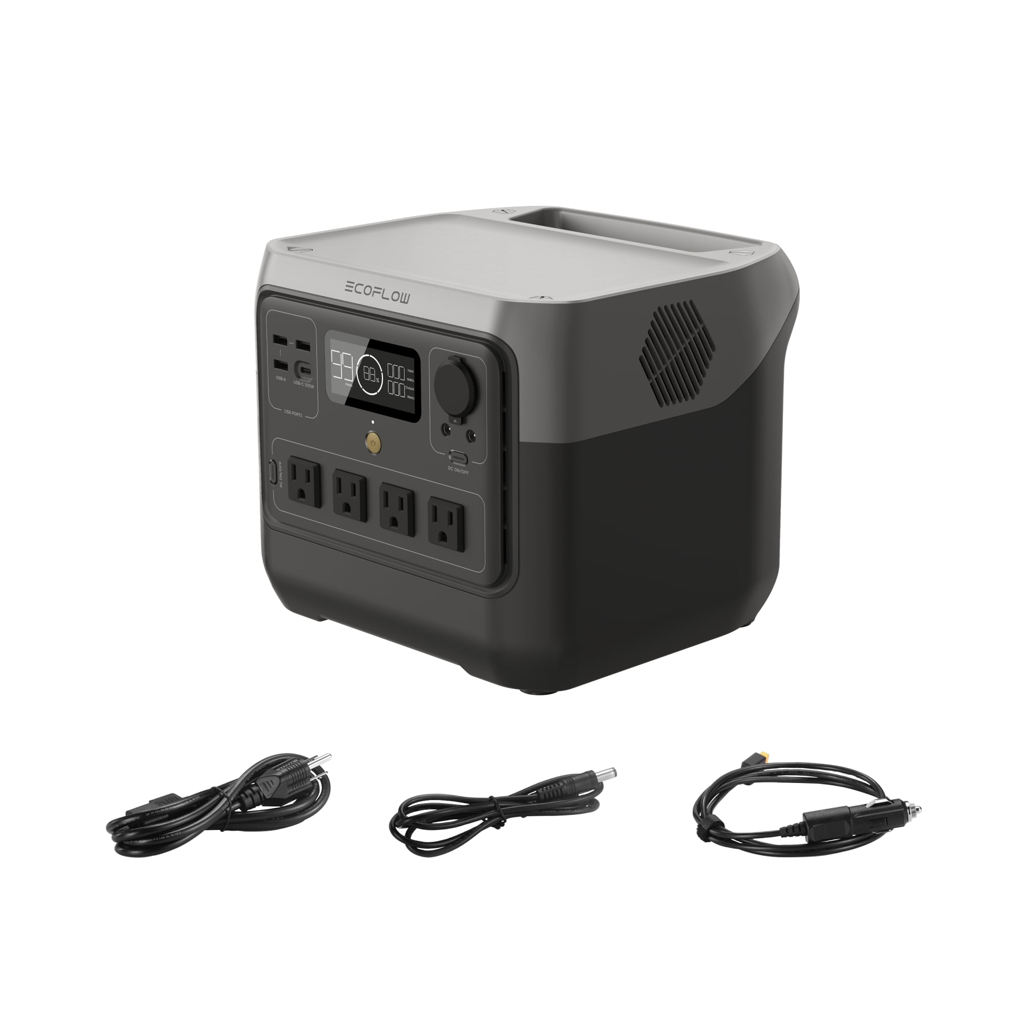 EcoFlow Portable Power Station RIVER 2 Pro,770Wh LiFePO4 Battery,70 Min  Fast Charging,1600W AC Outlets,Solar Generator for Outdoor Camping,RV,Home  Use