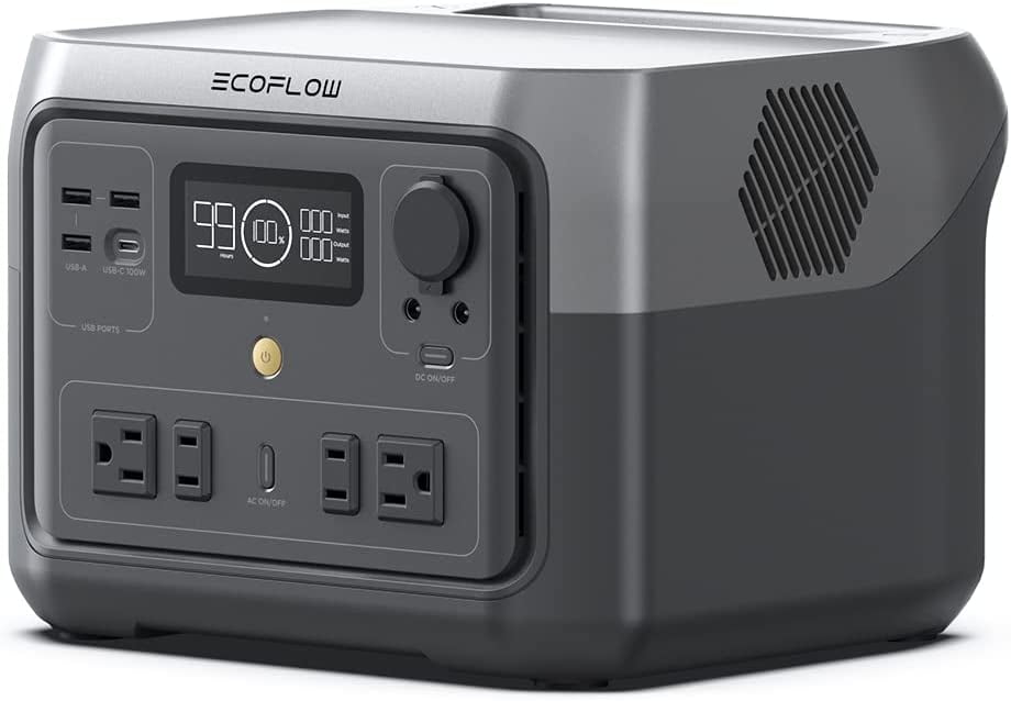 EcoFlow RIVER Max Portable Power Station 576Wh Capacity,Solar 