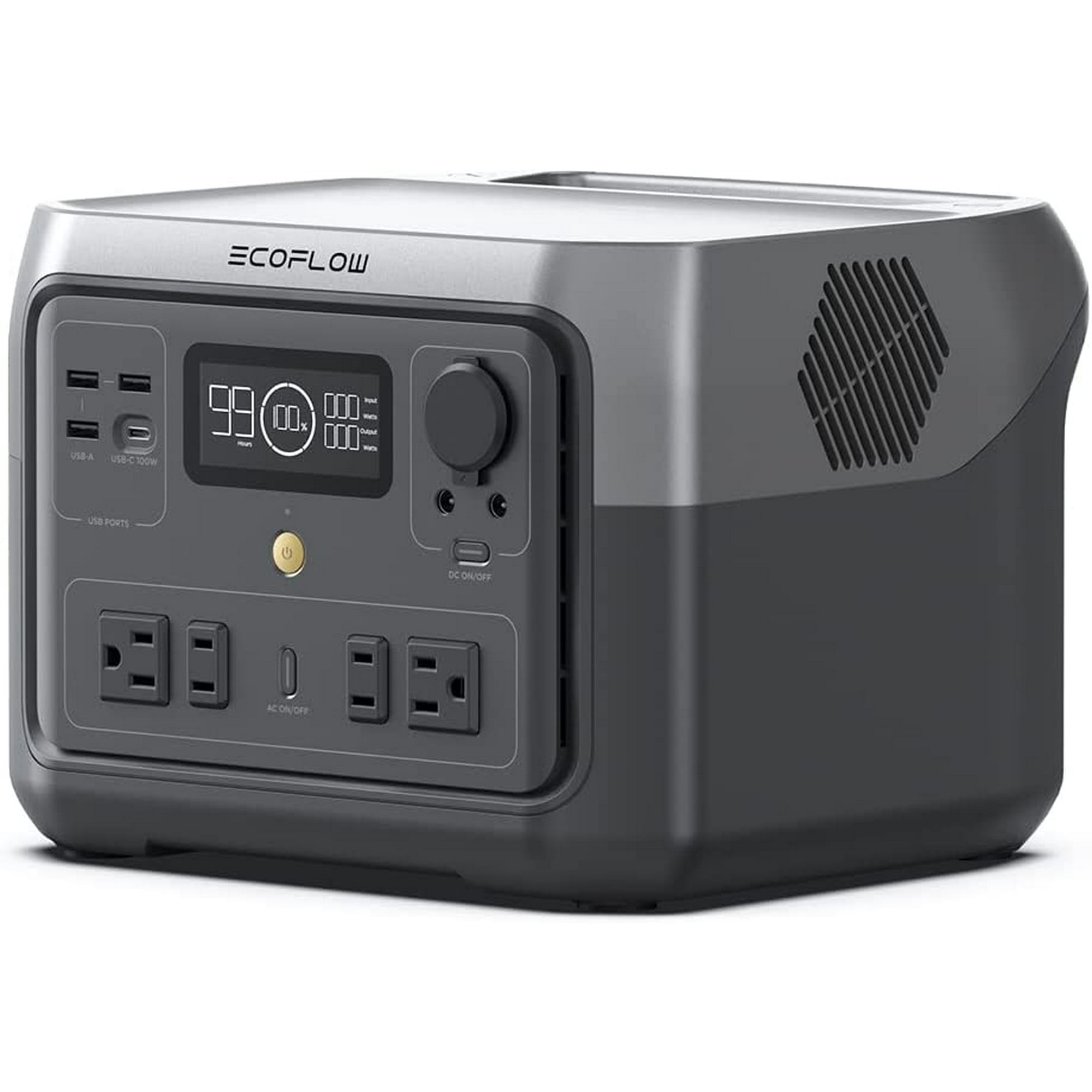 EcoFlow RIVER 2 Max Portable Power Station 512Wh Capacity,Solar  Generator,1000W AC Output for Outdoor Camping,Home  Backup,Emergency,RV,off-Grid