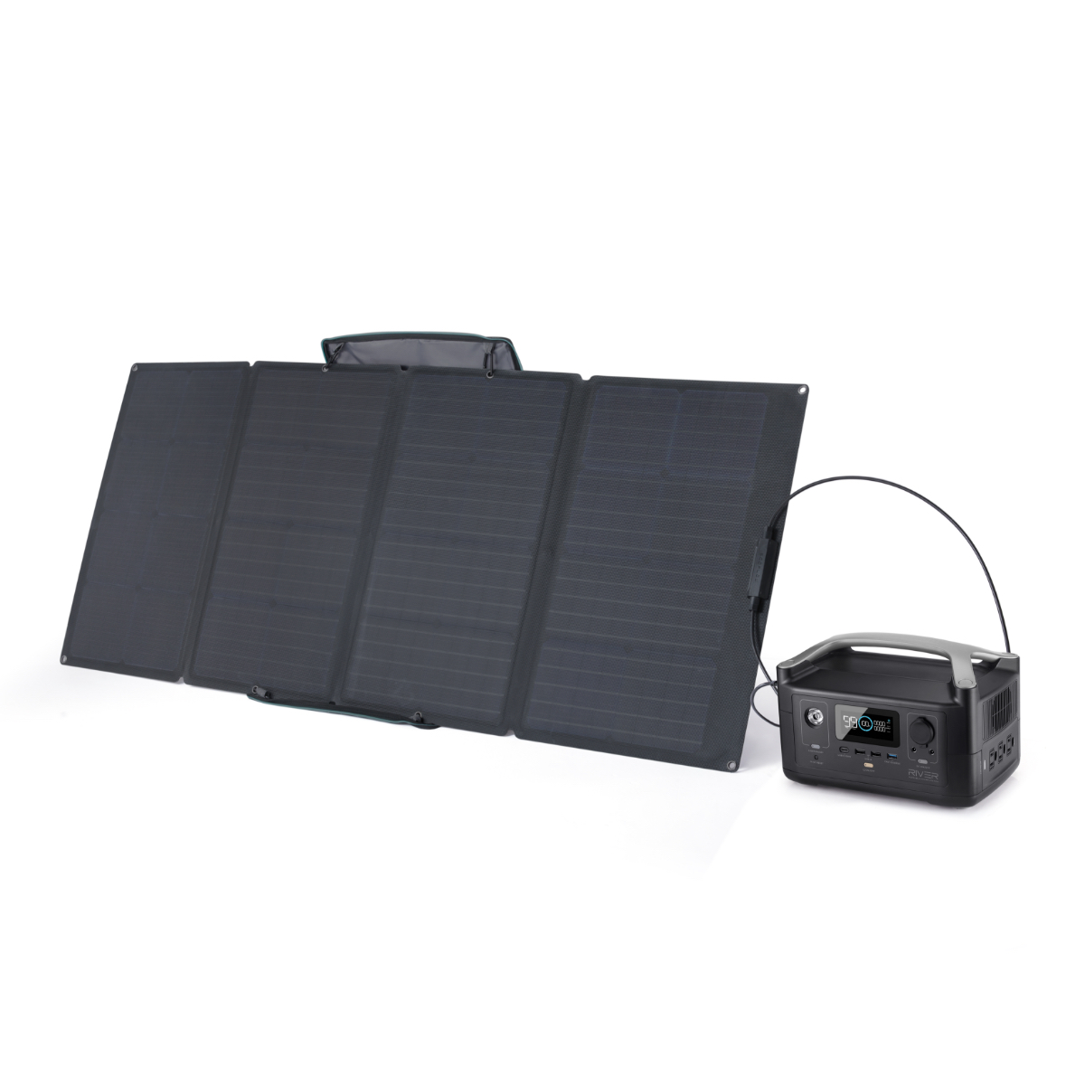 EcoFlow RIVER Portable Power Station with 160W Solar Panel,288Wh