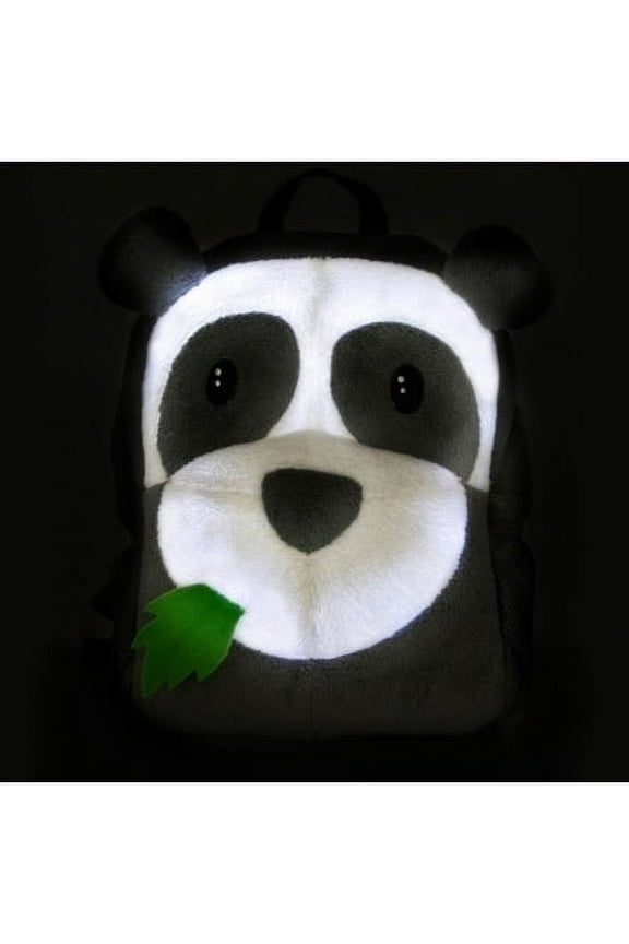 Brite Buddies Panda Plush backpack with LED flashing lights