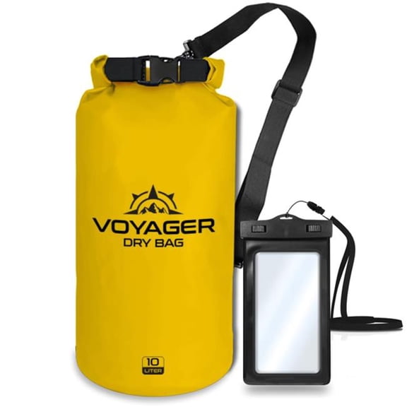EcoGear FX OUT-EG-VOY-10YLO-ECO EcoGear FX Voyager Waterproof 10L Dry Bag - Yellow