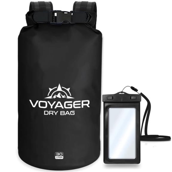EcoGear FX OUT-EG-VOY-30BLK-ECO EcoGear FX Voyager Waterproof 30L Dry Bag - Black