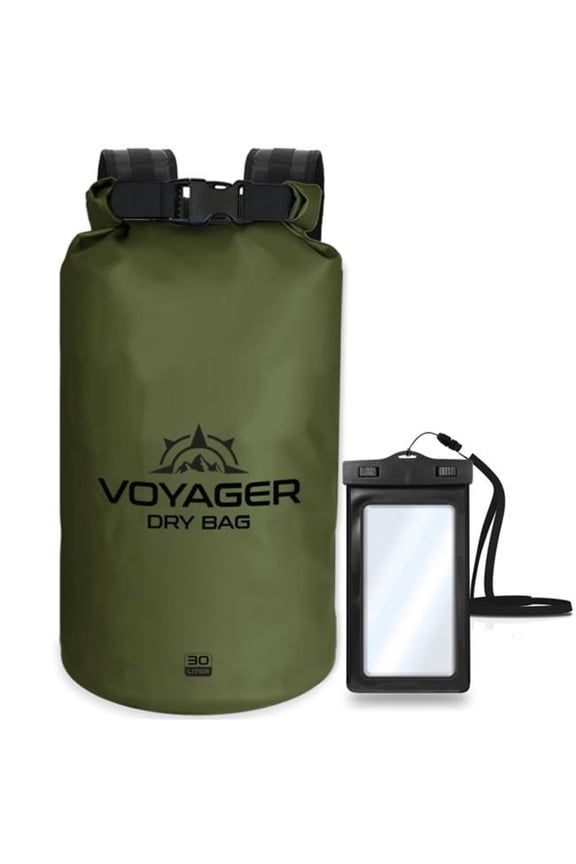 OUT-EG-VOY-30GRN-ECO EcoGear FX Voyager Waterproof 30L Dry Bag - Green