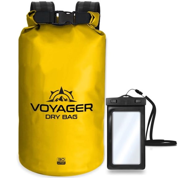 EcoGear FX OUT-EG-VOY-30YLO-ECO EcoGear FX Voyager Waterproof 30L Dry Bag - Yellow