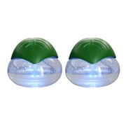 EcoGecko 2-Pack Green Leaf Air Revitalizer, Air Freshener, Room Aromatizer, Aroma and Essential Oil Diffuser with 10ML Lavender Oil