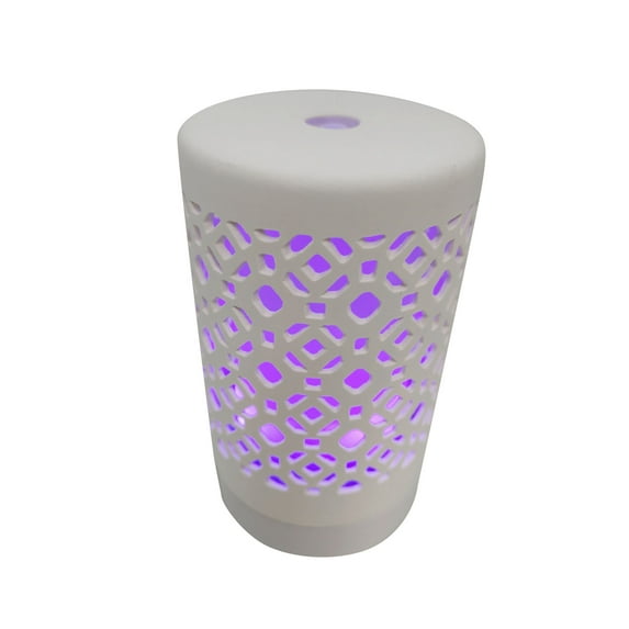 EcoGecko Ceramic Essential Oil Aroma Air Freshener Diffuser, Ultrasonic Diffusing Cool Mist Humidifier with Timers for Office Home Bedroom Baby Room Study Yoga Spa, with Timer and 7 Color Light