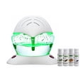 thumbnail image 1 of EcoGecko Color Wheel Air Revitalizer, Air Freshener, Room Aromatizer, Aromatherapy, Aroma amd Essential Oil Diffuser with 7 Color Lights, Plus Lavender, Orange Peel, Cinnamon and Eucalyptus, 30ml Each, 1 of 8