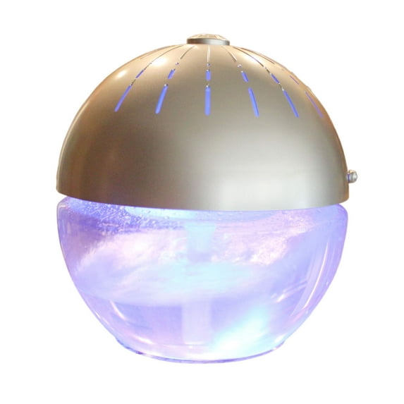 EcoGecko Earth Globe Air Revitalizer, Air Freshener, Room Aromatizer, Aroma and Essential Oil Diffuser with 10ML Lavender Oil, Silver