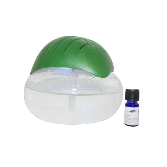 EcoGecko Green Leaf Air Revitalizer, Air Freshener, Room Aromatize, Aroma and Essential Oil Diffuser with 10ML Lavender Oil