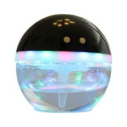 EcoGecko Magic Ball, Light Up Air Revitalizer, Air Freshener, Room Aromatizer, Aromatherapy, Aroma and Essential Oil Diffuser with 10ML Lavender Oil, Black
