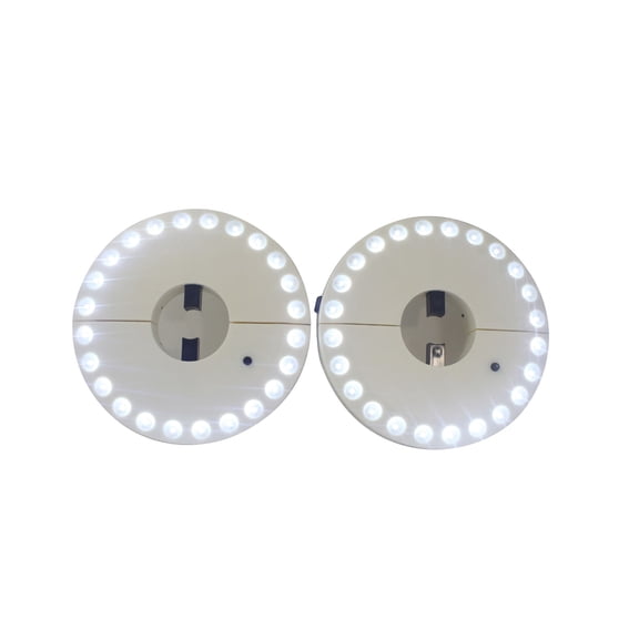 EcoGecko 24 LED Patio Umbrella Light Super Bright Cordless Battery Operated Umbrella Pole Light for Outdoor Patio Camping Pool and Backyard, Pack of 2