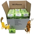 thumbnail image 1 of EcoJeannie® Dog Poop Bag Dispenser 60 Pack with Stainless Steel Carabiner Clip - Dog Waste Poopbags Holder, 1 of 1